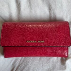 Michael Kors Jet Set Slim Wallet - Pebbled Leather